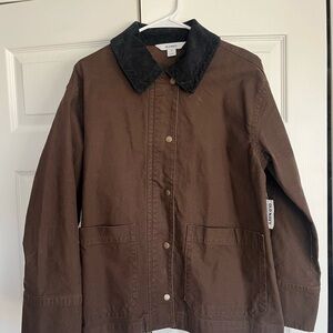 Brown Old Navy canvas barn jacket